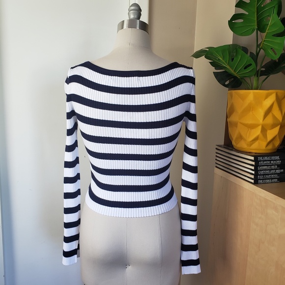 Nautical Stripe Sweater Size Large NEW! - Picture 3 of 11